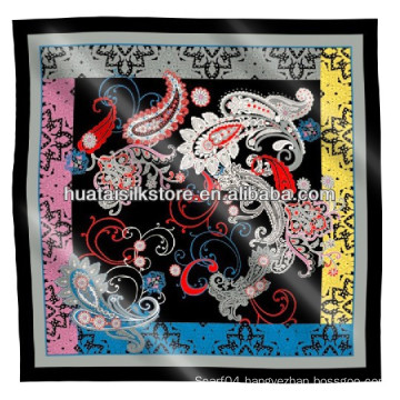 Turkey Ladies Scarves Square Twill Silk Scarf Scarves